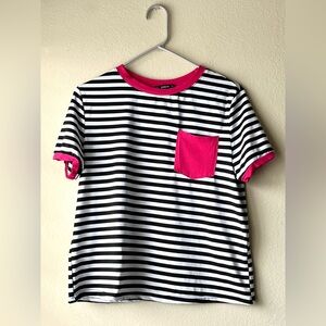 Black and white striped shirt